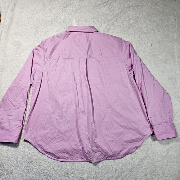 Lululemon Relaxed-Fit Poplin Button Down Shirt vitapink VITP size XL - Picture 5 of 11